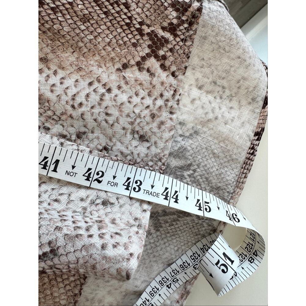 ZIMMERMANN Bellitude Scarf Tie Sleeveless Snakeskin Print Dress 2 NEW Cutout Tan - Picture 8 of 8
